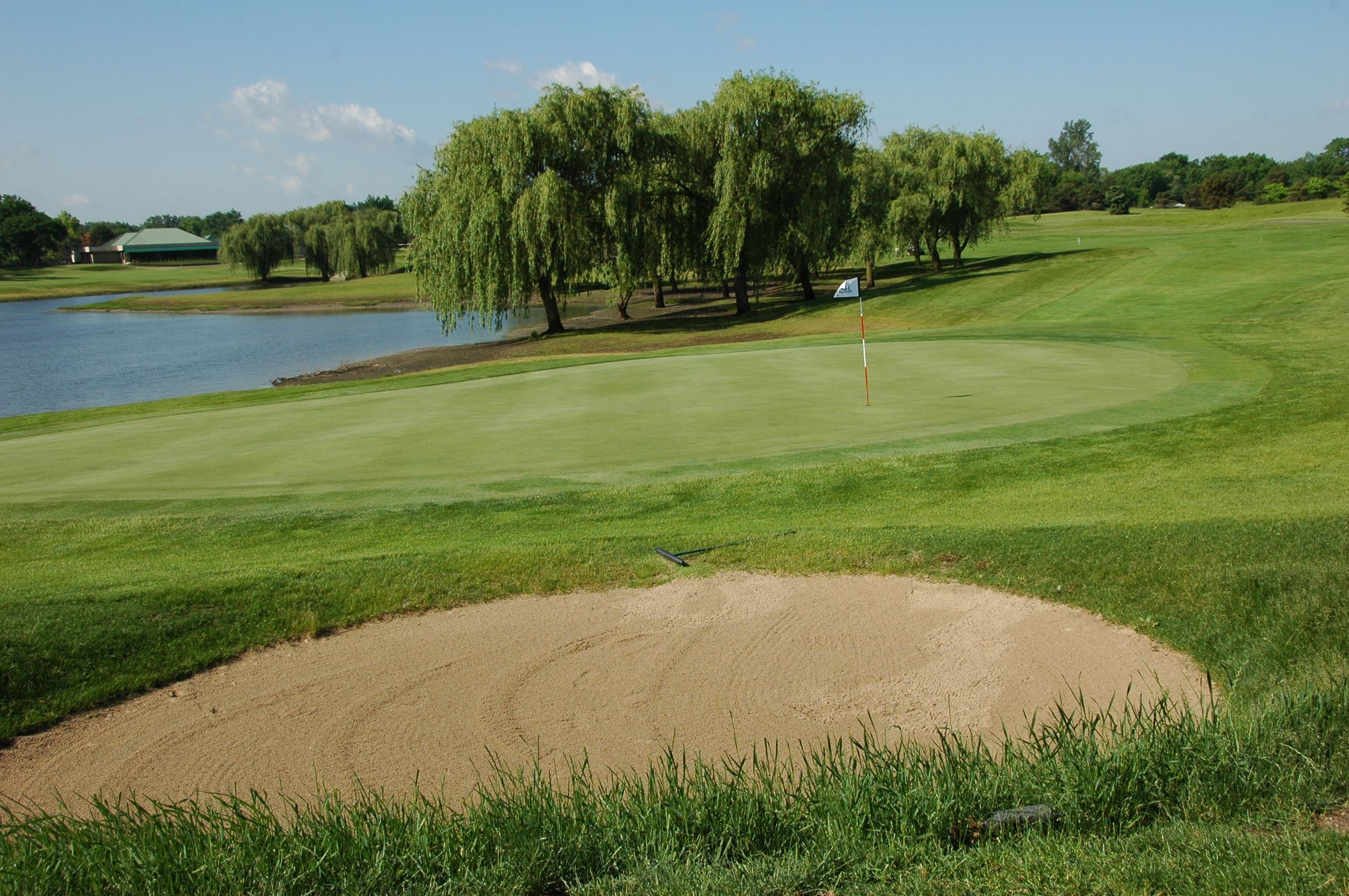 A view of the beautiful scenery of the Taylor Meadows Golf Course.